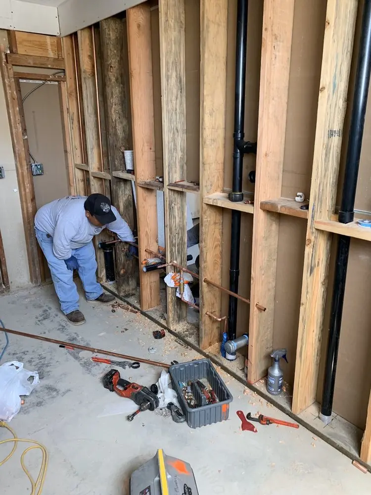 Commercial rough-in plumbing for Water Heater Replacement in Terramor Village